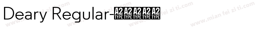 Deary Regular字体转换